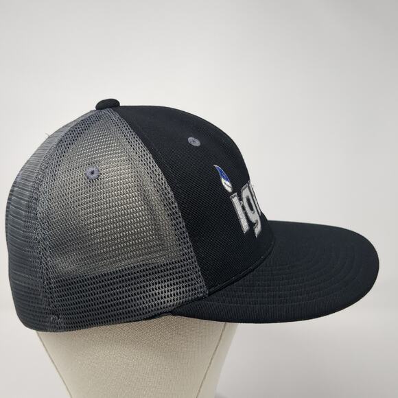 Ignite Fitted Trucker Hat Black One Size Lightweight Mesh Back Pacific Headwear - Picture 5 of 10